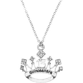 Infinity Collection Quinceanera Charm Necklace, Girls Sweet 15 Jewelry Gift - Quinceanera Jewelry- Birthday Gift For Girls Fifteenth Birthday