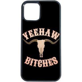 Country Skull Western Yeehaw Bitches Case - Compatible with iPhone 7 Plus/8 Plus - Durable Non-Slip TPU Rubber Shockproof Slim Case (7 Plus/8 Plus)