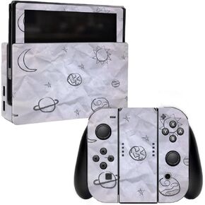 MightySkins Skin Compatible with Nintendo Switch wrap Cover Sticker Skins Kids Outer Space