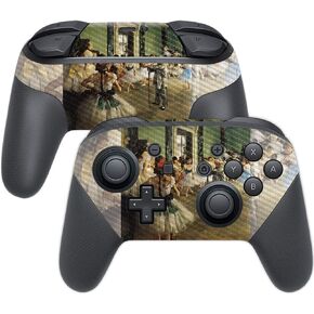 MightySkins Carbon Fiber Skin for Nintendo Switch Pro Controller - Skull with Cigarette | Protective, Durable Textured Carbon Fiber Finish | Easy to Apply, Remove, and Change Styles | Made in The USA