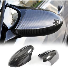 MCARCAR KIT Real Carbon Fiber E90 Mirror Caps for BMW 3 Series M3 E90 E92 E93 2Door 4Door 2008-2013 CF Rearview Side Rearview Mirror Cover Caps Car Exterior Outside Shell LHD Add-on Factory Outlet