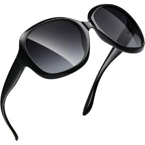 Oversized Black Polarized Sunglasses Womens Fashion Big Driving Sun Glasses Trendy Ladies Uv400 Protective Large Sunnies Shades 2024