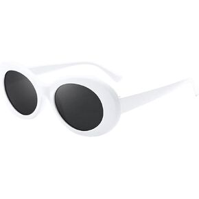 Bold Retro Oval Mod Thick Frame Sunglasses, Retro Y2k Oval Sunglasses Oval Retro Mod Kurt Cobain Sunglasses in Kuwait