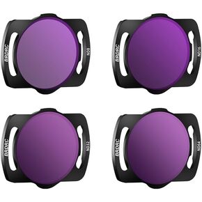 ND Filters Set for DJI Avata Drone and DJI O3 Air Unit, Neutral Density Filter Kit ND8 ND16 ND32 ND64 (4 Pack)