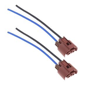 2PCS HB3 HB4 9005 9006 Headlight Bulb Sockets Wiring Harness 2 Pin Fog Light Bulb Socket Repair Connector Plug Wire for Headlight Fog Light 12V 15cm