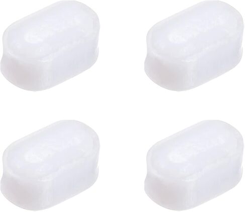 MECCANIXITY محرك مغناطيسي خلاط قضيب تحريك 5 مم (0.2 بوصة) شكل اسطوانة PTFE طلاء مغناطيس أبيض للمختبر حزمة من 4 in Kuwait