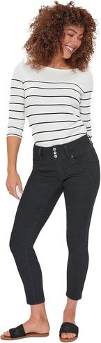 Royalty Women's Petite Wannabettabutt 3 Button Skinny Ankle Jean with Recycled Fiber in Saudi Arabia