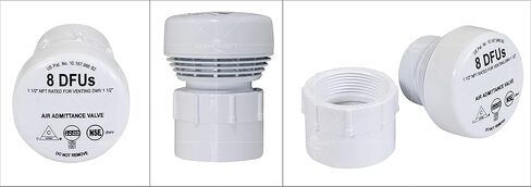 صمام دخول الهواء؛ 1-1/2 بوصة MIP، مع محول PVC in Saudi Arabia