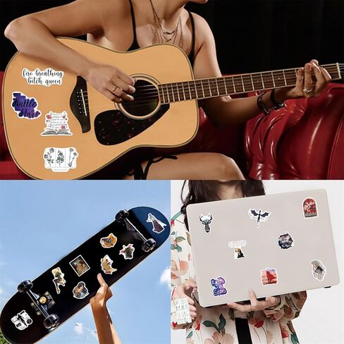 50 قطعة من ملصقات عرش الزجاج، ملصقات للأطفال، ملصقات رواية للأطفال والمراهقين والبالغين، ملصقات تزيين من الفينيل مقاومة للماء لزجاجة المياه وأمتعة الكمبيوتر المحمول (عرش الزجاج 50) in Kuwait