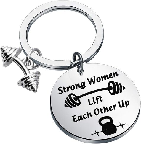 WSNANG Fitness Keychain Strong Women Lift Each Other Up Keychain Gym Workout Jewelry Fitness Motivational Gift for Women in Saudi Arabia