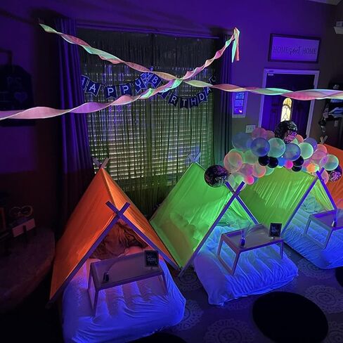 8 Rolls 82 feet Fluorescent Crepe Paper Craft Streamers Hanging Decorationsfor Various Birthday Party Wedding Festival Party Decorations, 4 Colors,4.5cm*25m in Saudi Arabia