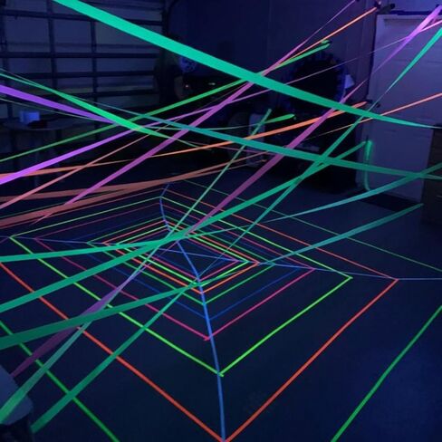 8 Rolls 82 feet Fluorescent Crepe Paper Craft Streamers Hanging Decorationsfor Various Birthday Party Wedding Festival Party Decorations, 4 Colors,4.5cm*25m in Saudi Arabia