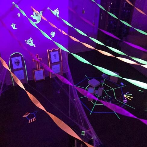 8 Rolls 82 feet Fluorescent Crepe Paper Craft Streamers Hanging Decorationsfor Various Birthday Party Wedding Festival Party Decorations, 4 Colors,4.5cm*25m in Saudi Arabia