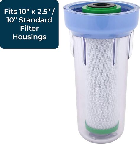 SpiroPure SP-CBR2-5 5x2.5 0.5 Micron NSF Certified Coconut Shell Carbon Block Water Filter Cartridge CBC-5 155169-43 (Case of 24) in Saudi Arabia