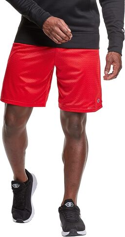 Champion، شورت رياضي شبكي للرجال، خفيف الوزن (Reg Tall)، شعار Crimson C Patch، مقاس XX-Large كبير in Saudi Arabia