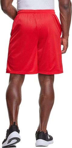 Champion، شورت رياضي شبكي للرجال، خفيف الوزن (Reg Tall)، شعار Crimson C Patch، مقاس XX-Large كبير in Saudi Arabia