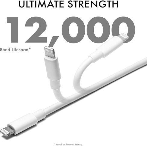 شاحن iPhone النهائي بطول 10 أقدام، سلك كابل Lightning معتمد من Apple MFi لأجهزة iPhone iPad Airpods in Saudi Arabia