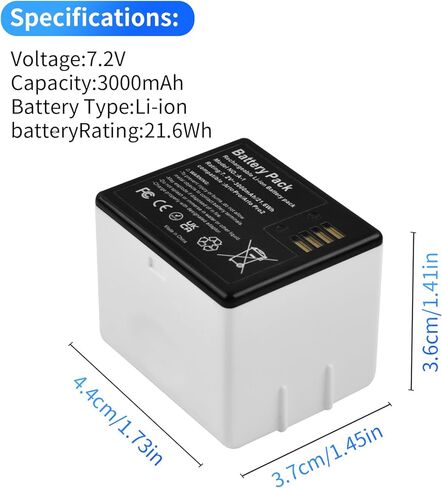 Camera Batteries for Arlo Pro/Arlo Pro 2, 3000mAh 7.2V Rechargeable Lithium-ion Cam Battery for Arlo Camera, NOT for Arlo Ultra 2/Arlo Pro 3, 1 Pack in Kuwait