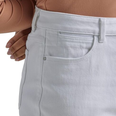 بنطلون جينز روديو مستقيم الساق للنساء من Wrangler باللون الأبيض6 in Saudi Arabia