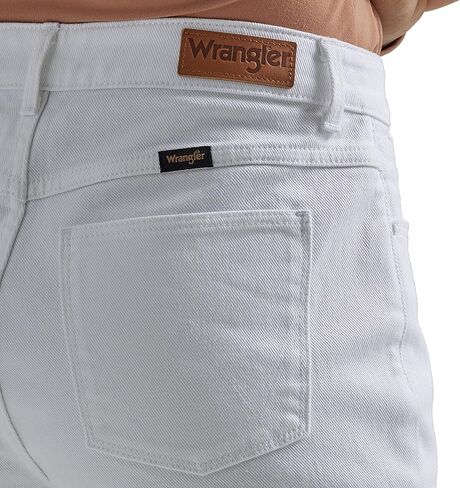بنطلون جينز روديو مستقيم الساق للنساء من Wrangler باللون الأبيض6 in Saudi Arabia