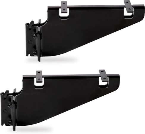2 Pack E-Track Fixed Shelf Track Brackets for Trailer, Truck, Warehouse, E Track Accessories for Enclosed Trailer (2 Pack-Black) in Saudi Arabia