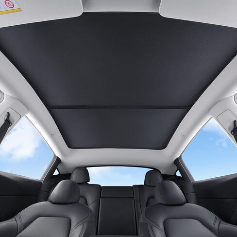نافذة السقف مظلة عازلة للأشعة فوق البنفسجية حماية من الكريستال الجليدي نانو عاكس الشمس الظل غطاء فتحة السقف ظلال حجب الحرارة لطراز تسلا 3/Y 2021-2023 in Kuwait