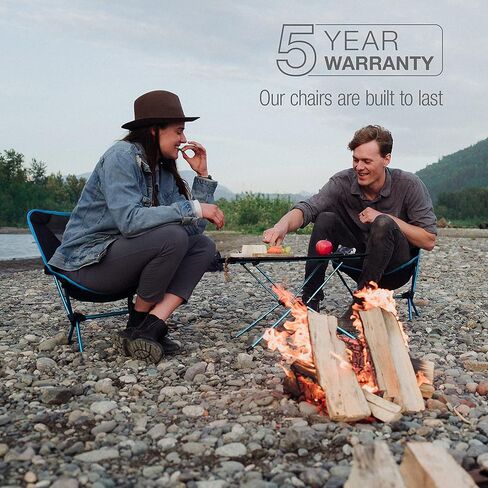 كرسي هيلينوكس كرسي تخييم أصلي خفيف الوزن وصغير الحجم وقابل للطي، باندانا زرقاء in Kuwait
