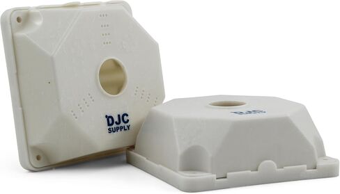 DJC Supply Universal CCTV security camera Mount, junction box for survlaince camera, multi pattern mounting hold for easy install. Strong ABS Plastic (4 Pack) in Kuwait