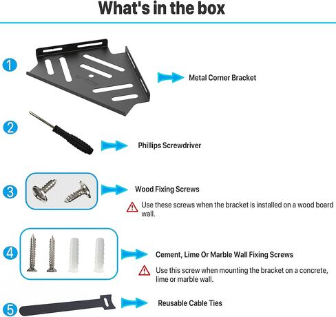 دعامة تثبيت على الحائط بزاوية من الفولاذ المقاوم للصدأ لكاميرا Blink Mini ذات الإمالة المقاومة للصدأ، موفرة للمساحة، تمنع الجهاز من السقوط عن طريق الخطأ، لا توجد نقاط عمياء للكاميرات - أسود غير لامع in Kuwait