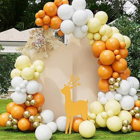 Wedding Arch Cover 3 Set 4,5,6FT, Beige Arch Backdrop Cover Round Top Spandex Backdrop Stand Covers for Wedding Birthday Party Baby Shower Banquet Arch Decoration in Saudi Arabia