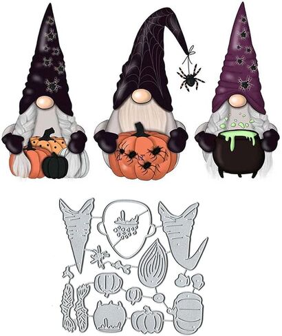 3pcs Halloween Pumpkin Metal Die Cuts,Halloween Spider Ghost Santa Christmas Card Cutting Dies Cut Stencils DIY Scrapbooking Album Decorative Embossing Paper Dies Festival Card Making in Saudi Arabia