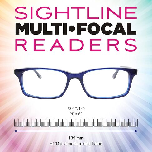 H104 Medium Fit Multifocus Progressive Power Reading Glasses in Saudi Arabia
