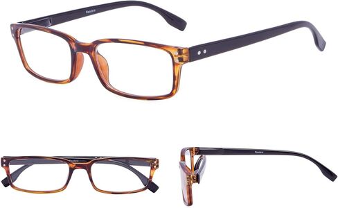 GUD Reading Glasses 4 Pairs Classic Style Readers Comfort Reader Eyeglasses Women Men Reading (2 Black + 2 DEMI, 0.50) in Saudi Arabia
