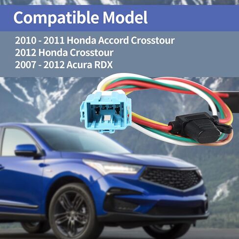 Oyviny 56008 4 Way Trailer Wiring Harness لـ 2007-2012 Acura RDX/2010-2011 Honda Accord Crosstour، مطلوب حزمة سحب المصنع in Saudi Arabia