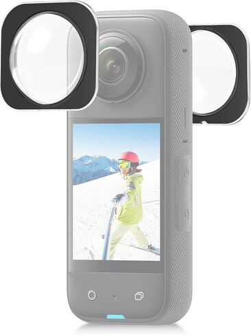PULUZ Insta 360 x3 حامي العدسة، عدسة الحرس الزجاج البصري الغطاء الواقي لInsta360 X3 مقاوم للماء المضادة للخدش حماية السقوط insta360 x3 الملحقات in Saudi Arabia