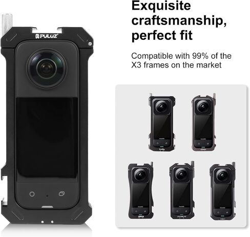 PULUZ Insta 360 x3 حامي العدسة، عدسة الحرس الزجاج البصري الغطاء الواقي لInsta360 X3 مقاوم للماء المضادة للخدش حماية السقوط insta360 x3 الملحقات in Saudi Arabia