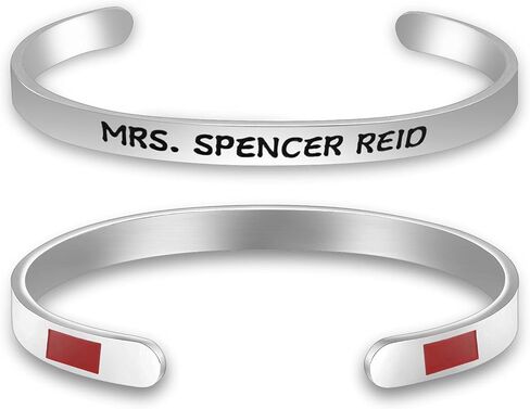CENWA Criminal Show Inspired Gift Mrs Spencer Reid Cuff Bracelet Criminal Show Fans Gift in Saudi Arabia