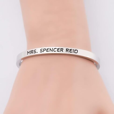 CENWA Criminal Show Inspired Gift Mrs Spencer Reid Cuff Bracelet Criminal Show Fans Gift in Saudi Arabia