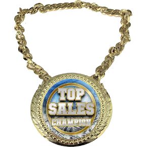 Express Medals Top Sales Chain Chain Bath Bather مع لوحة لوحة مركزية تبلغ مساحتها 6 في 5.25 بوصة وتتضمن سلسلة 34 بوصة مع حقيبة تقديمية سوداء مخملية. in Saudi Arabia