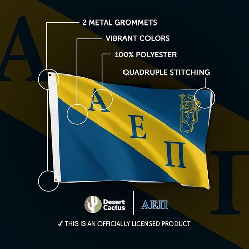 Desert Cactus Alpha Epsilon Pi Flag Chapter Fraternity 3x5 feet Polyester Banner Sign Decor aepi in Saudi Arabia