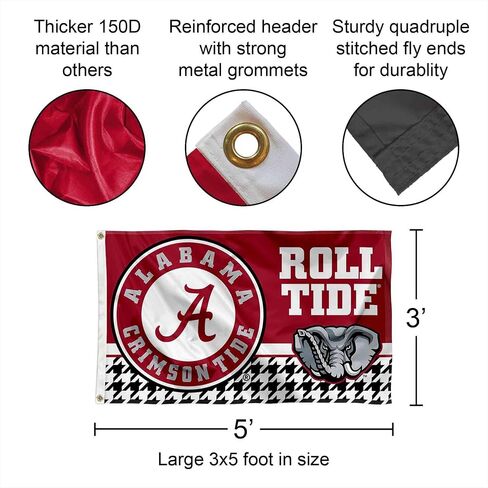أعلام الكلية و Banners Co. Alabama Crimson Tide Speld Logo Banner و Tapestry Wall Tack Pads in Saudi Arabia