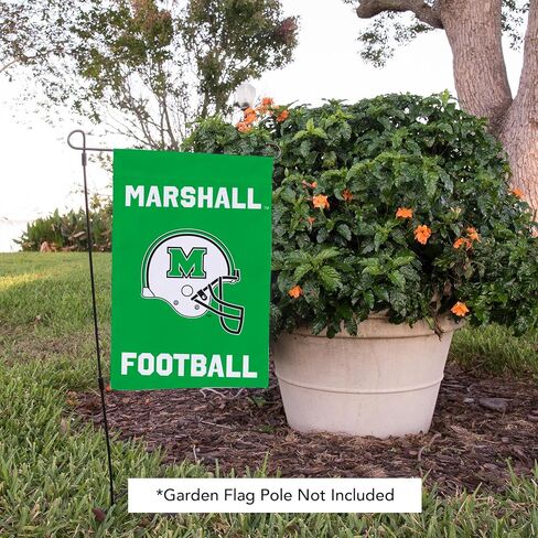 Desert Cactus Marshall University Mu Garden Flag - 19 × 12 بوصة مارشال رعد راية ، للعرض في الهواء الطلق والأحداث (التصميم د) in Saudi Arabia