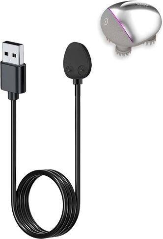 Charger for Breo Portable Mini Scalp Massager, Magnetic USB SmartWatch Charging Cable 2.62ft/80cm,Charger Cable Replacement for Breo Mini Scalp Massager(Black) in Saudi Arabia