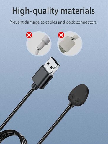 Charger for Breo Portable Mini Scalp Massager, Magnetic USB SmartWatch Charging Cable 2.62ft/80cm,Charger Cable Replacement for Breo Mini Scalp Massager(Black) in Saudi Arabia