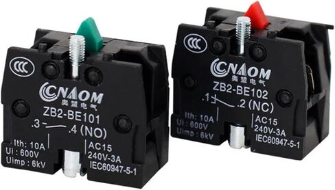 XB2 دفع زر التبديل كتلة الاتصال ZB2-BE101 ZB2-BE102 مفتوحة عادة إغلاق جهة اتصال الفضة/النحاس متوفرة 10A (ZB2-BE101) in Saudi Arabia