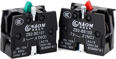 XB2 دفع زر التبديل كتلة الاتصال ZB2-BE101 ZB2-BE102 مفتوحة عادة إغلاق جهة اتصال الفضة/النحاس متوفرة 10A (ZB2-BE101) in Saudi Arabia