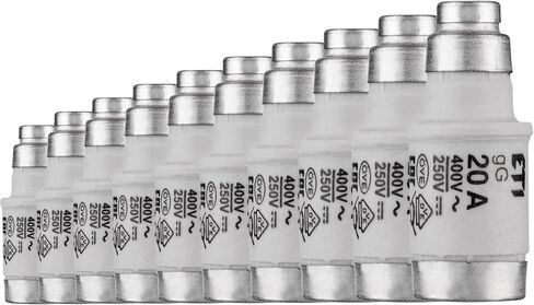 REV Neozed 0515025555 Fuse D02/E18 20 A 250 VDC / 400 VAC Pack of 10 Grey in Kuwait
