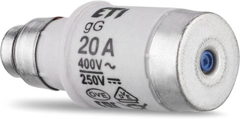 REV Neozed 0515025555 Fuse D02/E18 20 A 250 VDC / 400 VAC Pack of 10 Grey in Kuwait