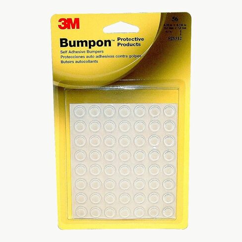 3M SJ6553 Bumpon Blister Pack, Quiet Clear 0.433" Wide x Long, 0.120" in Saudi Arabia