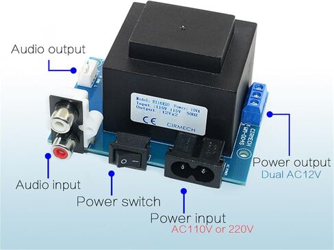 Dual ac 12v Transformer 10VA Sealing Square EI Transformer 110V 220V in Optional for preamplifer Headphone amps DAC in Saudi Arabia